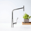 Смеситель Hansgrohe Metris Select M71 73807000 для кухонной мойки, хром