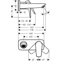 Смеситель Hansgrohe Talis E 71732000 для раковины