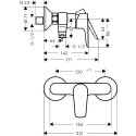 Смеситель Hansgrohe Talis E 71760990 для душа