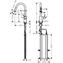 Смеситель Hansgrohe Talis M52 73863000 для кухонной мойки, хром