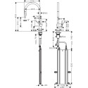 Смеситель Hansgrohe Talis M54 72801000 для кухонной мойки, хром
