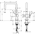 Смеситель Hansgrohe Talis M54 72807670 для кухонной мойки, матовый черный