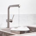 Смеситель Hansgrohe Talis M54 72809800 для кухонной мойки, сталь