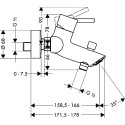 Смеситель Hansgrohe Talis S2 32440000 для ванны с душем