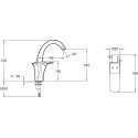 Смеситель Jacob Delafon Carafe E18865-VS для кухонной мойки
