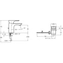 Смеситель Jacob Delafon Gabin E78126-CP для раковины