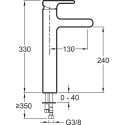 Смеситель Jacob Delafon Singulier E10861-CP для раковины