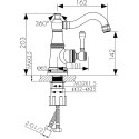 Смеситель Kaiser Aria 03011 для раковины, хром