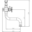 Смеситель Kaiser Carlson Lux 11255 для ванны с душем
