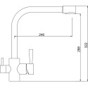 Смеситель Kaiser Merkur 26044-10 для кухонной мойки, белый