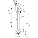 Смеситель Kludi Ambienta 535900575 напольный
