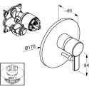 Смеситель Kludi Zenta 386508675 для ванны с душем