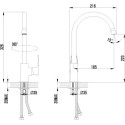Смеситель Lemark plus Factor LM1605C для кухонной мойки
