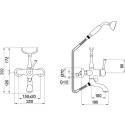 Смеситель Migliore Dallas ML.DLS-6802.BR для ванны с душем, бронза