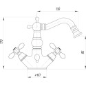 Смеситель Migliore Princeton Plus ML.PRP-8044.CR для биде, хром