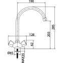 Смеситель Milardo Tring TRISB0JM05 для кухонной мойки