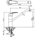 Смеситель Olive'S Avila 02430AV для кухонной мойки