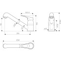 Смеситель Omoikiri Tateyama-S BL для кухонной мойки