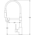 Смеситель Oulin OL-8023 для кухонной мойки