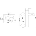 Смеситель Paffoni Light LIG022BO для ванны c душем, белый