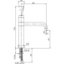 Смеситель Paini Cox 78CR579JOKM для кухонной мойки