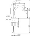 Смеситель Paini Fiori F2CR205LMKM для раковины