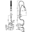 Смеситель Paini Hybrid HKPA557TKKM для кухонной мойки