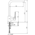 Смеситель Paini Nove 09CR5721 для кухонной мойки