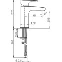 Смеситель Paini Parallel 47CR205LMKM для раковины