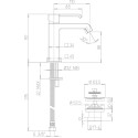 Смеситель Paini Q 19CR211ESR для раковины