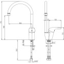 Смеситель Paini Sicily 632L570PNLMKM для кухонной мойки