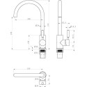 Смеситель Paulmark Holstein Ho212063-308 для кухонной мойки, черный