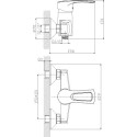 Смеситель Rossinka T T40-41 для душа