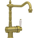 Смеситель Seaman Barcelone SSL-5077 Antique Gold для кухонной мойки