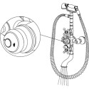 Смеситель Seaman Eco Koblenz SSN-2368D для ванны с душем