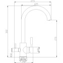 Смеситель Steel Hammer SH 713 CR для кухонной мойки