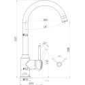 Смеситель Swedbe Selene 7440 для кухонной мойки