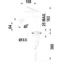 Смеситель TEKA Mallorca 326266210 для биде