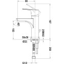 Смеситель TEKA Palma 653311210 для раковины