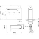 Смеситель Timo Anni 2761/03F для раковины