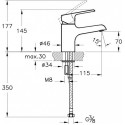 Смеситель VitrA Axe S A41069EXP для раковины