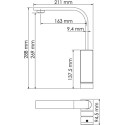 Смеситель Wasserkraft Abens 2007 для кухонной мойки