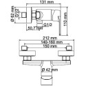 Смеситель Wasserkraft Dill 6102 для душа