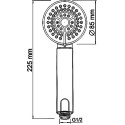 Смеситель Wasserkraft Exter 1601 для ванны с душем, светлая бронза