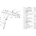 Смеситель Wasserkraft Exter 1601 для ванны с душем, светлая бронза