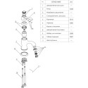 Смеситель Wasserkraft Isar 1303 для раковины, темная бронза