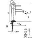 Смеситель Webert Opera moderna OE830102015 хром, для раковины