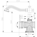 Смеситель Zorg Antic A 413U-BR для раковины