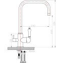 Смеситель Zorg Sanitary Clean Water ZR 318 YF-33 BR для кухонной мойки