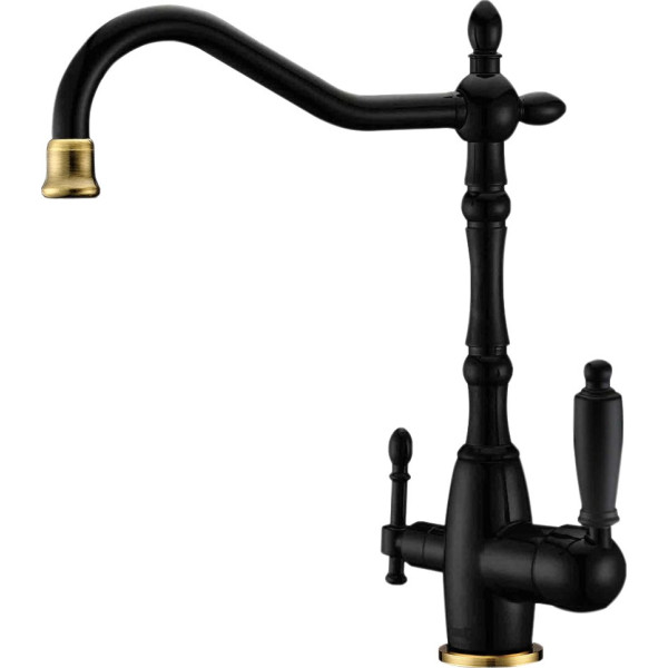 Смеситель Zorg Sanitary ZR 312-33 YF Blak Bronze для кухонной мойки